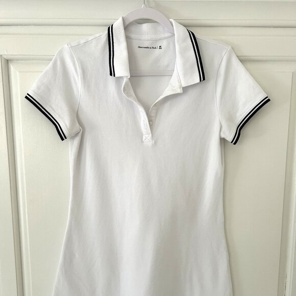 Abercrombie White & Navy Polo Dress - Picture 2 of 6